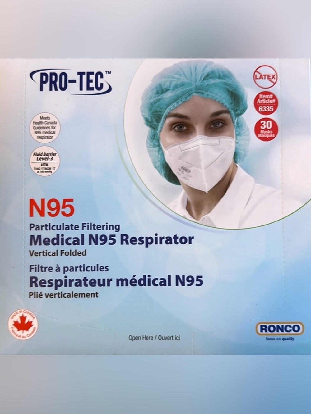 NWT 4x30 N95 Medical Respirator Masks